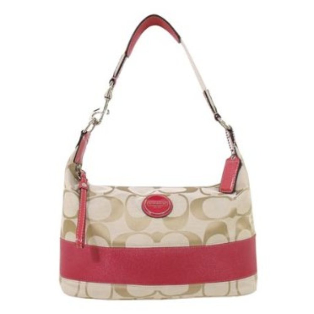 Large Coach logo Bag Hobo Handbag PURSE designer - Picture 1 of 2